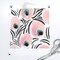 Feather Flowers Floral Art Deco Soft Pastel Blush Pink White Turquoise Black Custom Removable Wallpaper by Spoonflower Peel & Stick Wallpaper 2FT Wide